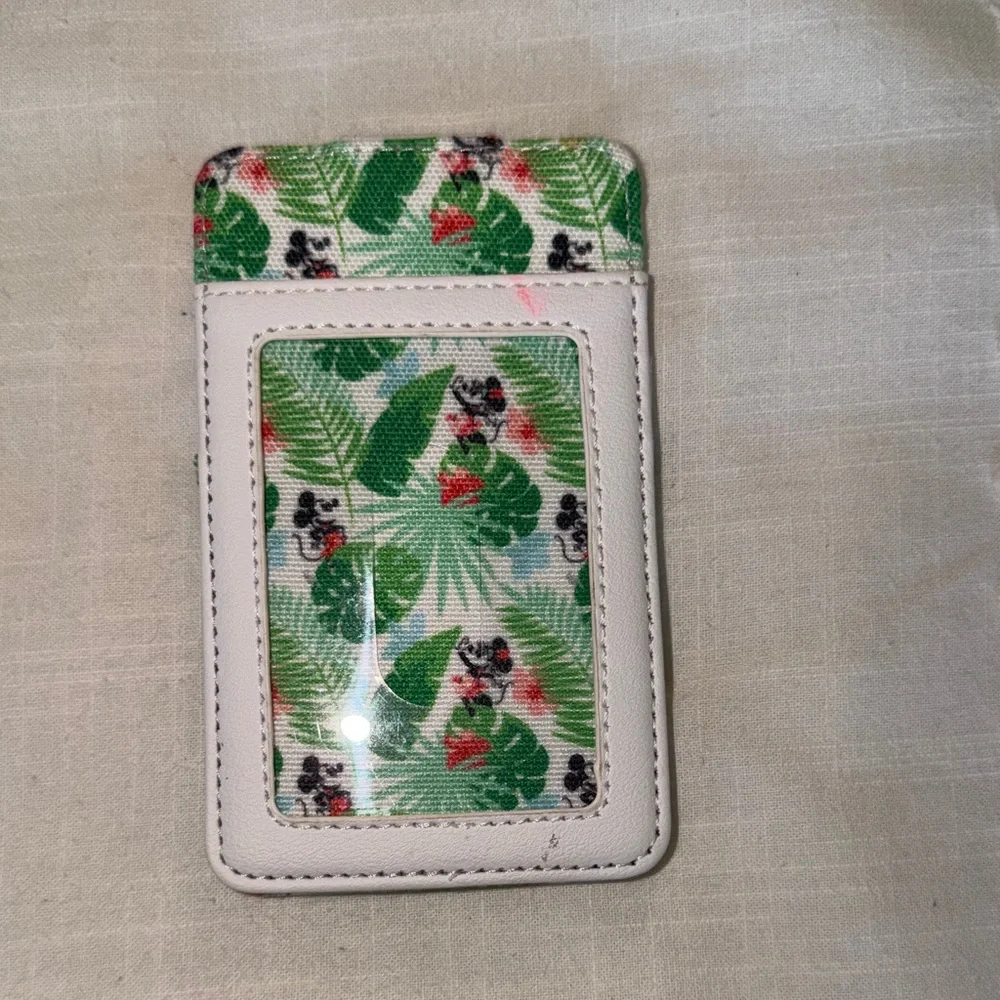 Loungefly Disney Mickey Mouse Phone Card Holder - White and Green